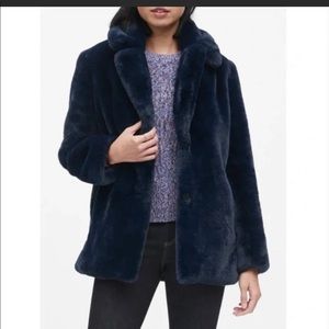 Banana Republic Faux Fur Short Coat